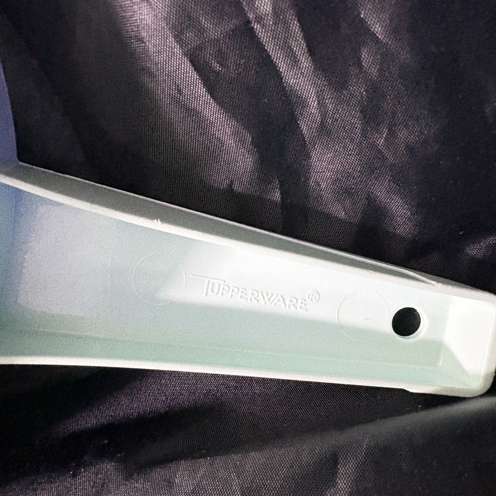 Vintage Tupperware Large 2Qt Colander Strainer #1523 Seafoam Blue Green - Picture 5 of 8